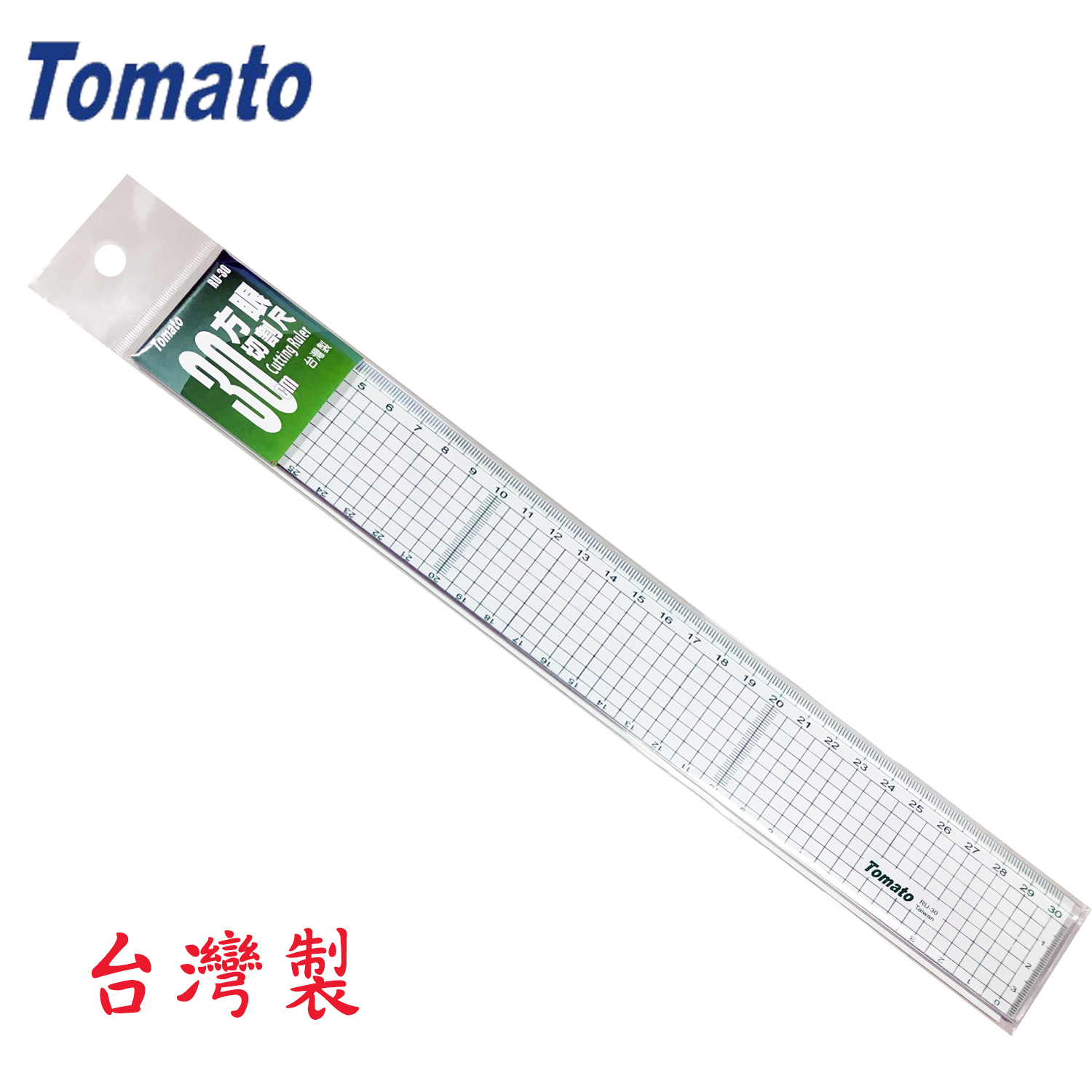 Tomato 方眼切割尺 30cm